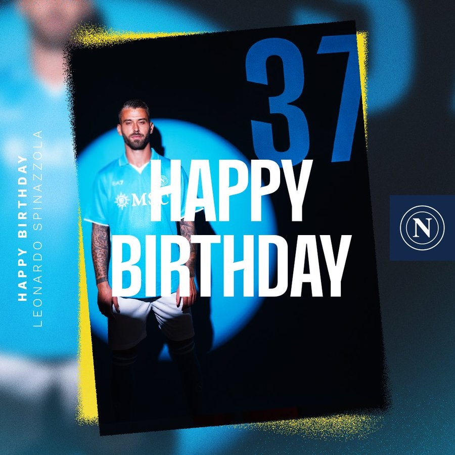 生日快樂！那不勒斯官方發(fā)文慶祝斯皮納佐拉32歲生日