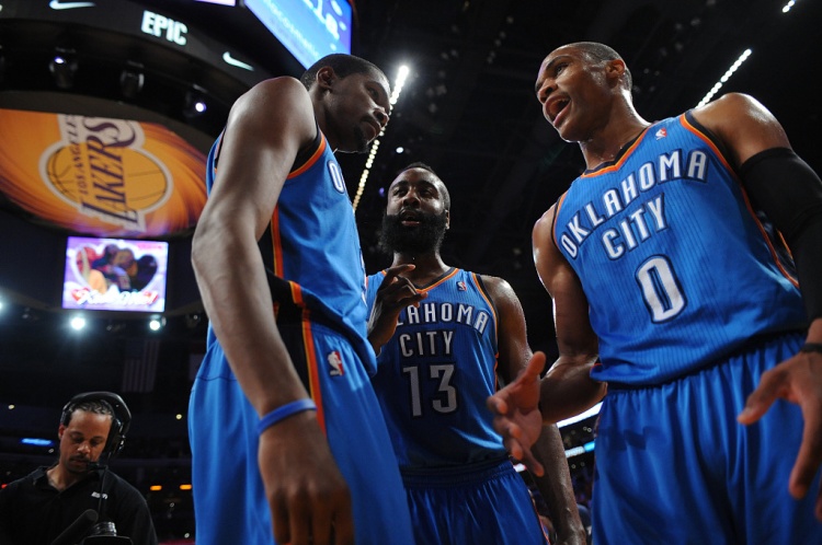 雷霆三少得分全部進(jìn)入歷史前20！他們是NBA歷史最大的如果嗎？