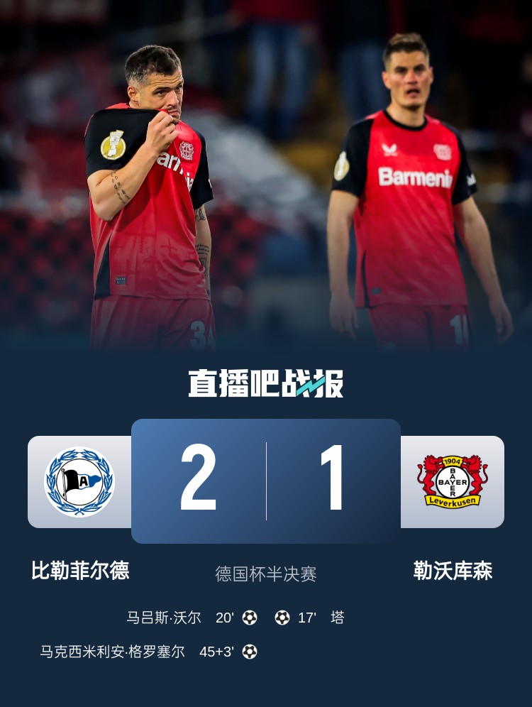 比勒菲爾德是史上第4支晉級德國杯決賽的德丙球隊，此前3隊未奪冠
